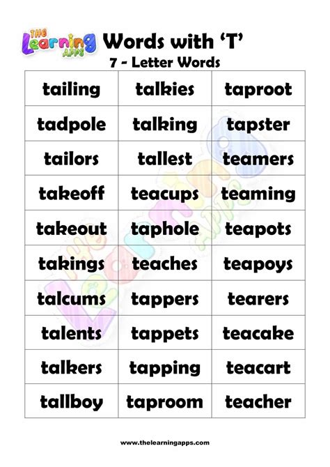 total 7 letters.